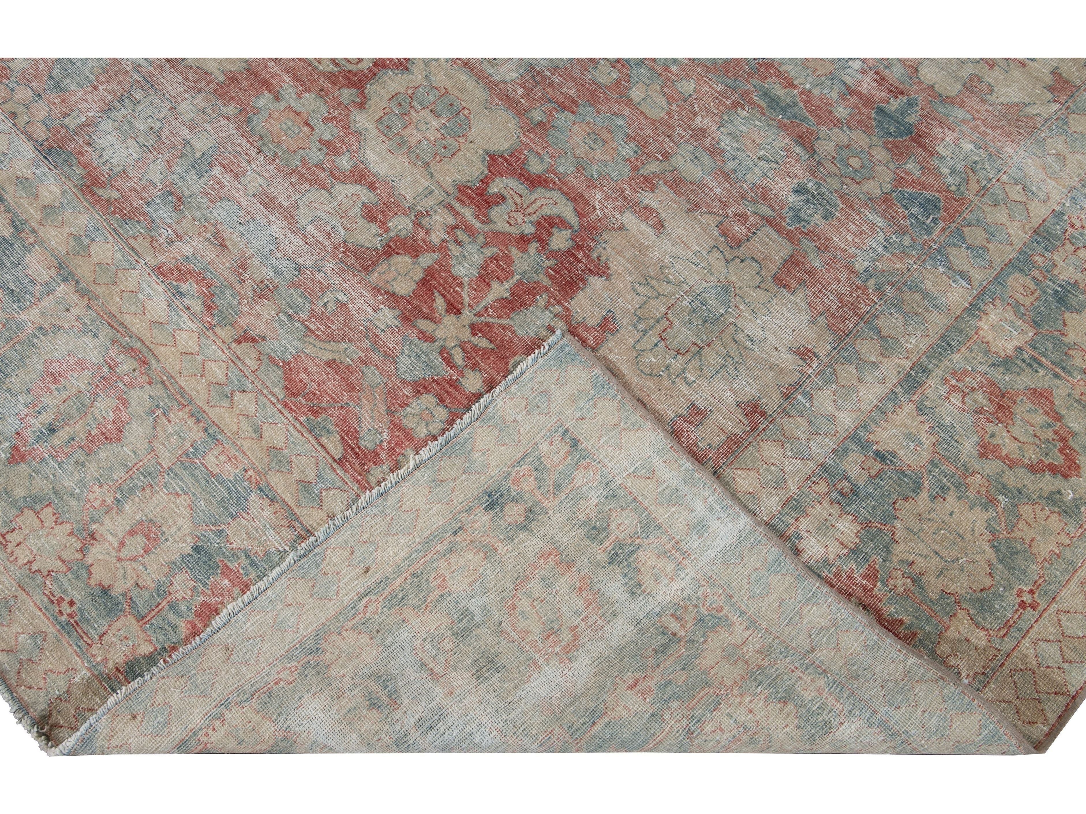 Antique Mahal Wool Rug 10 X 13