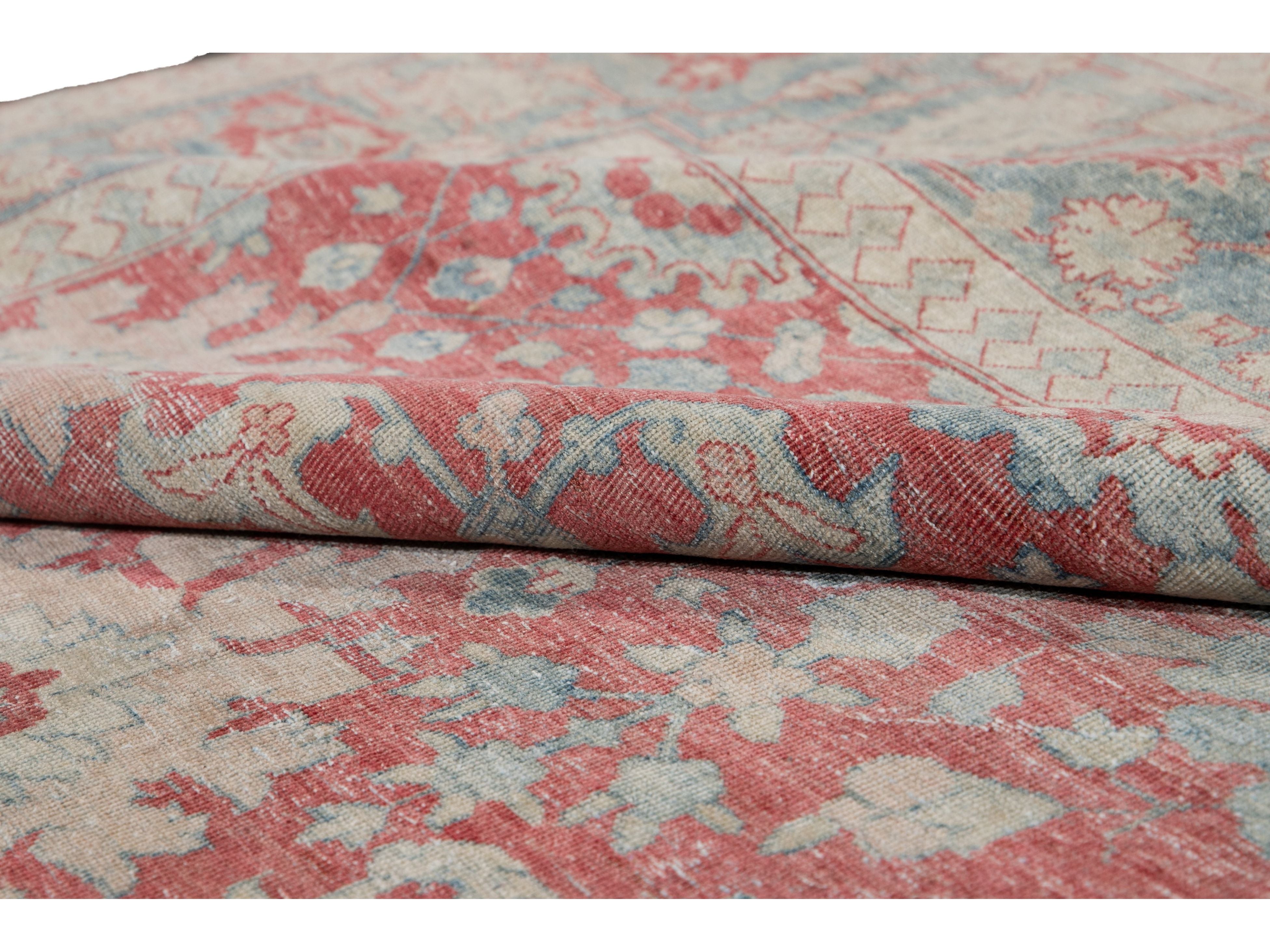 Antique Mahal Wool Rug 10 X 13