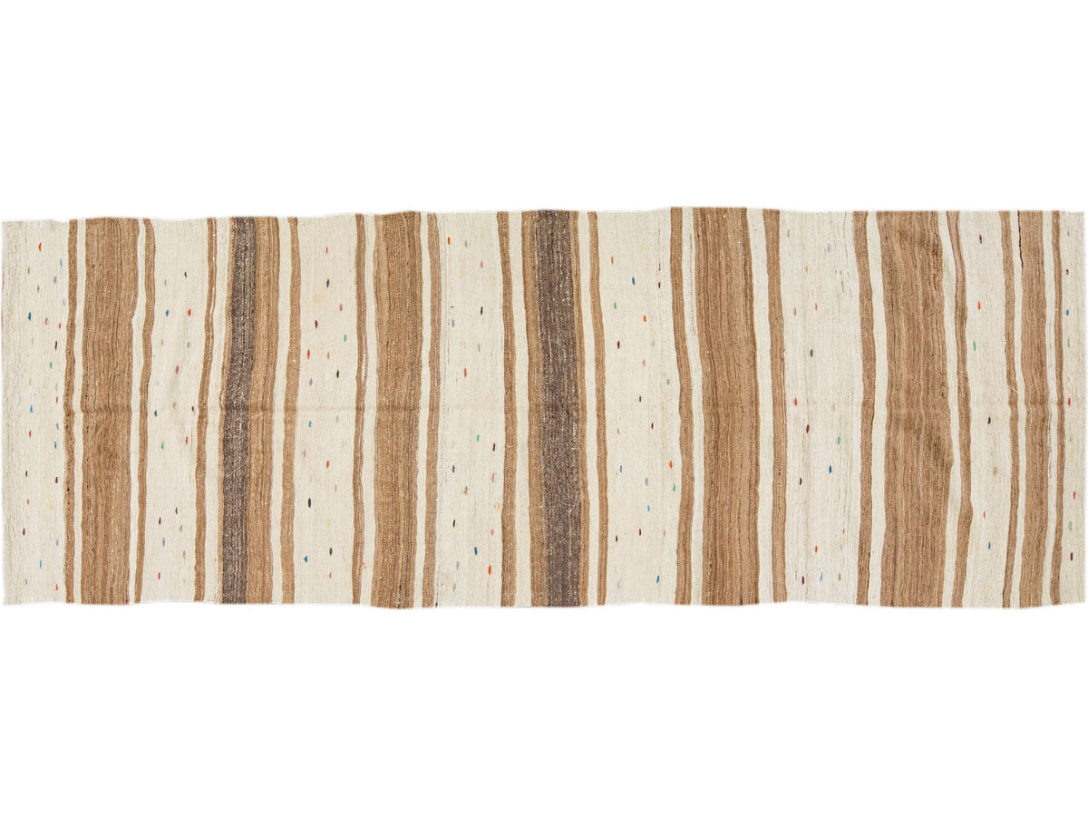 Vintage Kilim Wool Runner 4 X 11