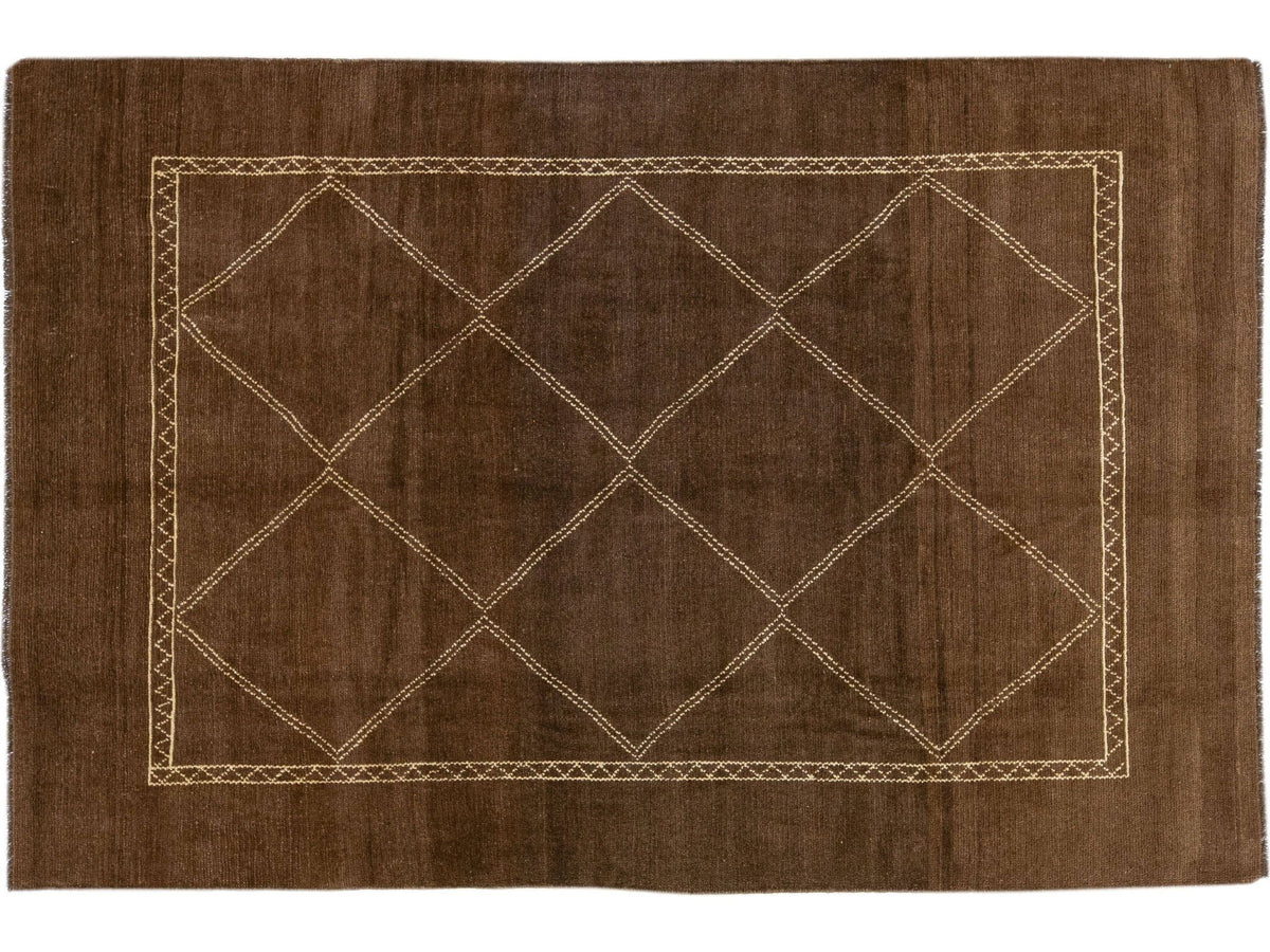 Vintage Moroccan Wool Rug 7 X 10