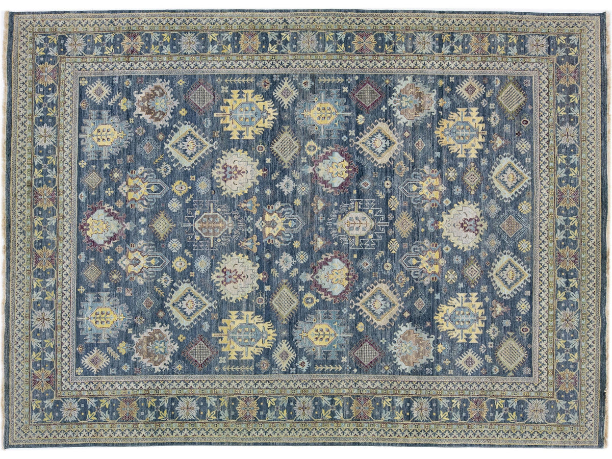 Modern Mahal Wool Rug 10 X 14