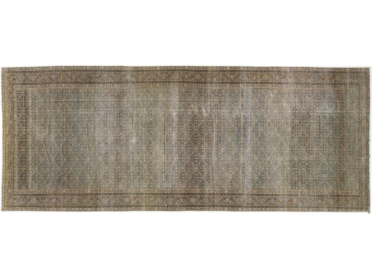 Antique Malayer Wool Rug 8 X 21