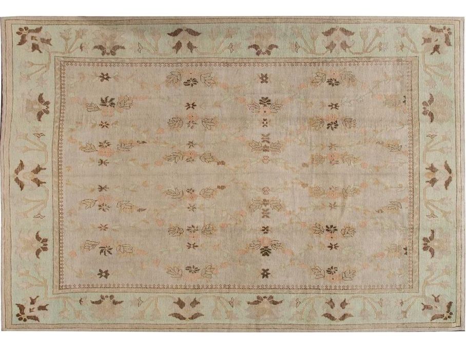 Modern Designed Turkish Oushak Rug 10 X 15