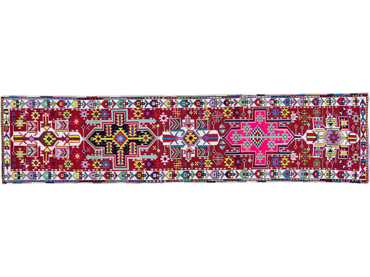 Vintage Turkish Wool Runner 3 X 11