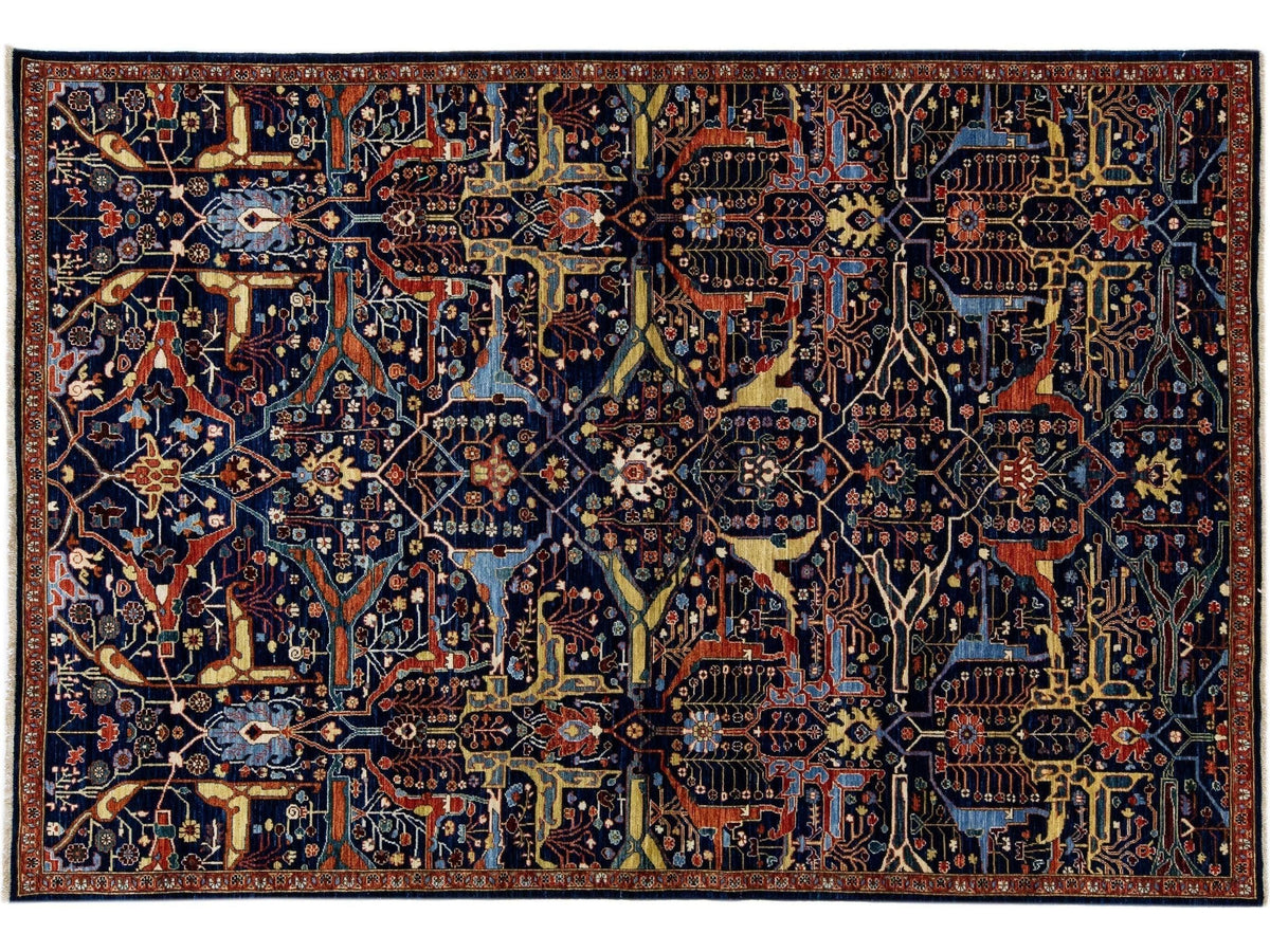 Modern Bidjar Wool Rug 6 X 9
