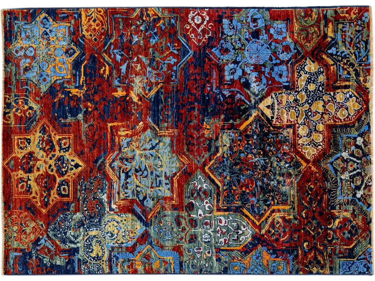 Modern Bidjar Wool Rug 5 X 9