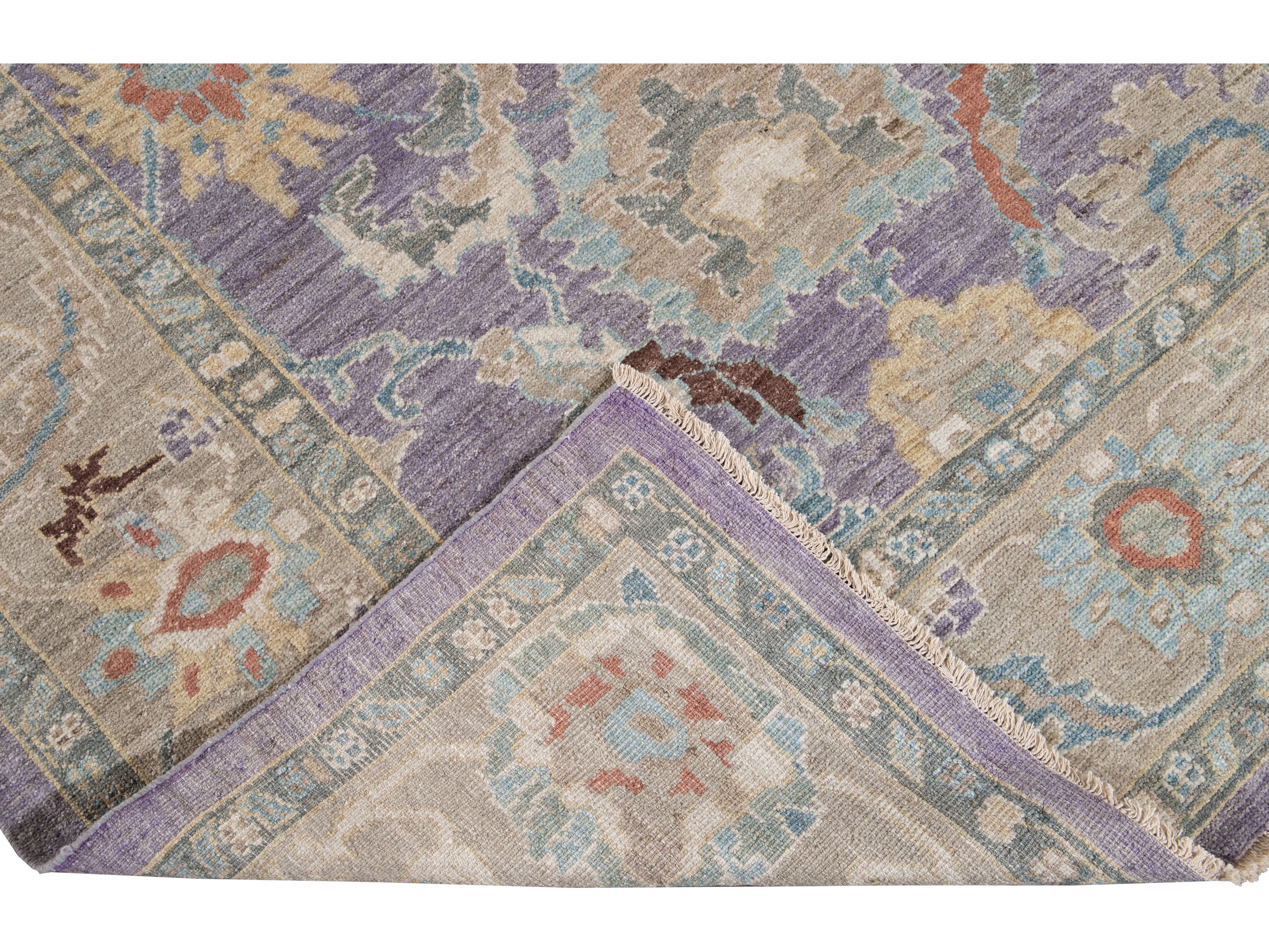 Modern Sultanabad Wool Rug 6 X 9