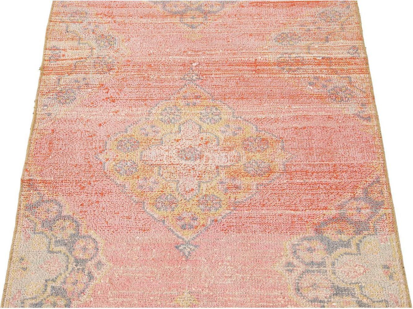 Vintage Turkish Geometric Wool Runner 3 X 11