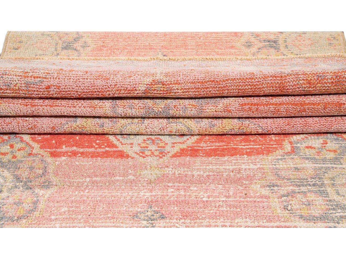 Vintage Turkish Geometric Wool Runner 3 X 11