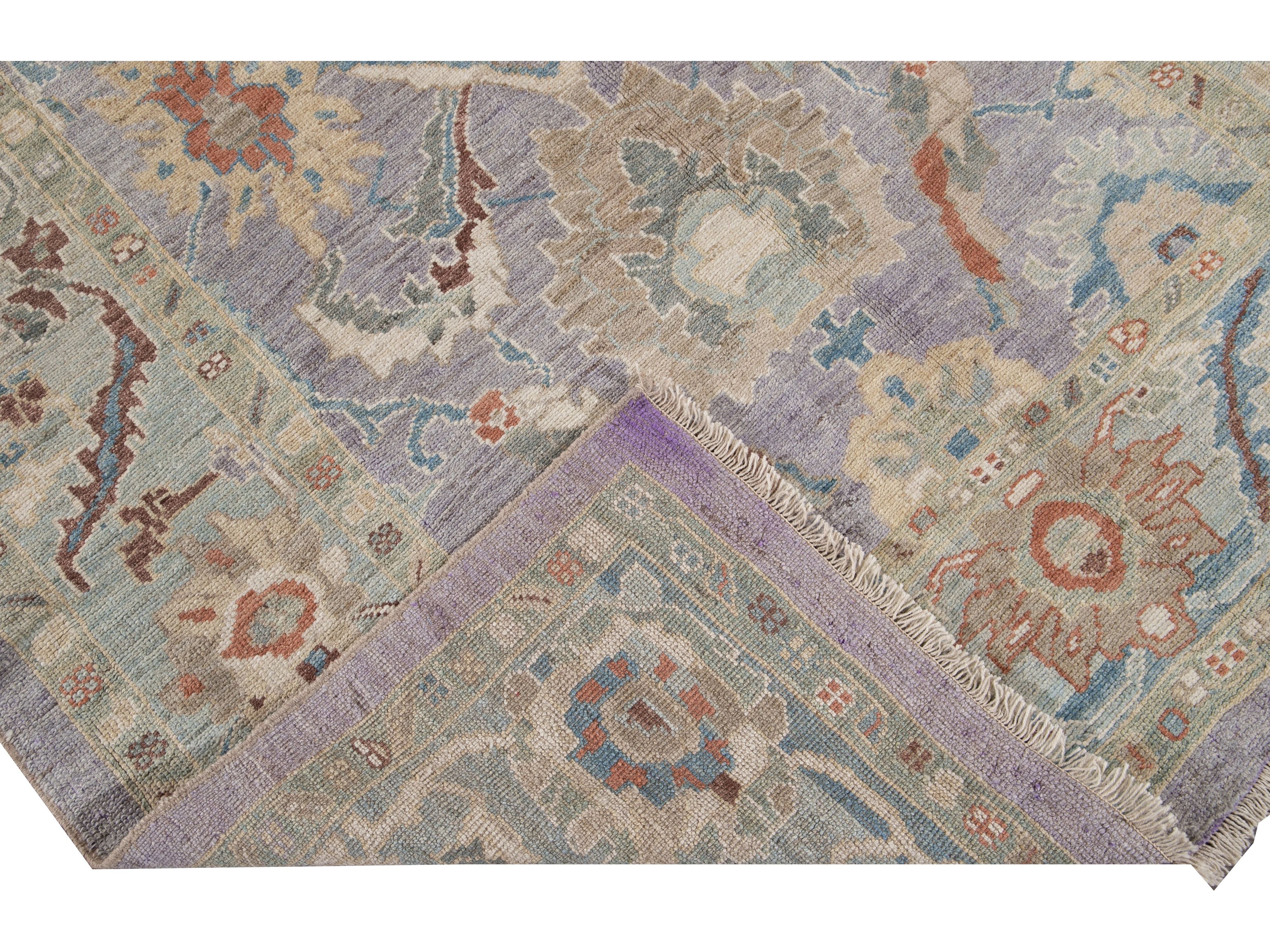 Modern Sultanabad Wool Rug 6 X 8