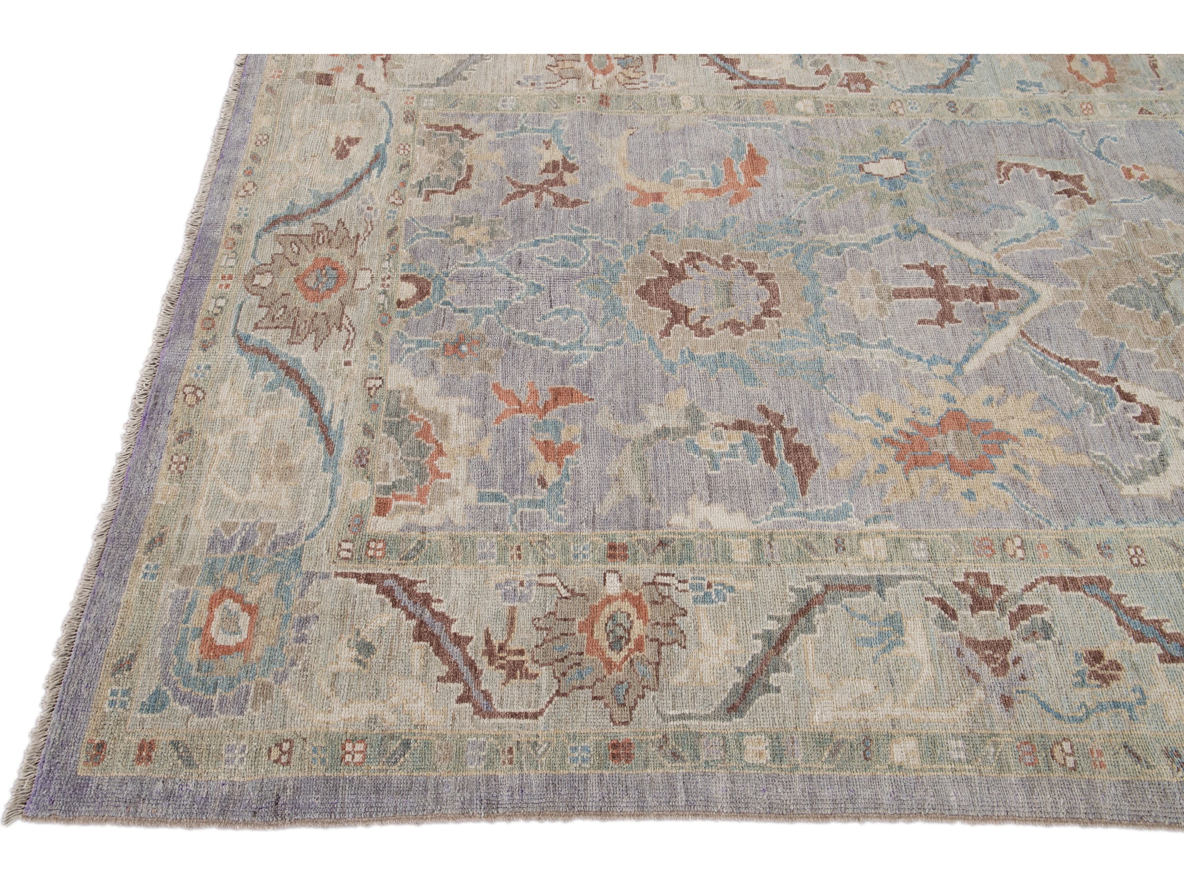 Modern Sultanabad Wool Rug 6 X 8