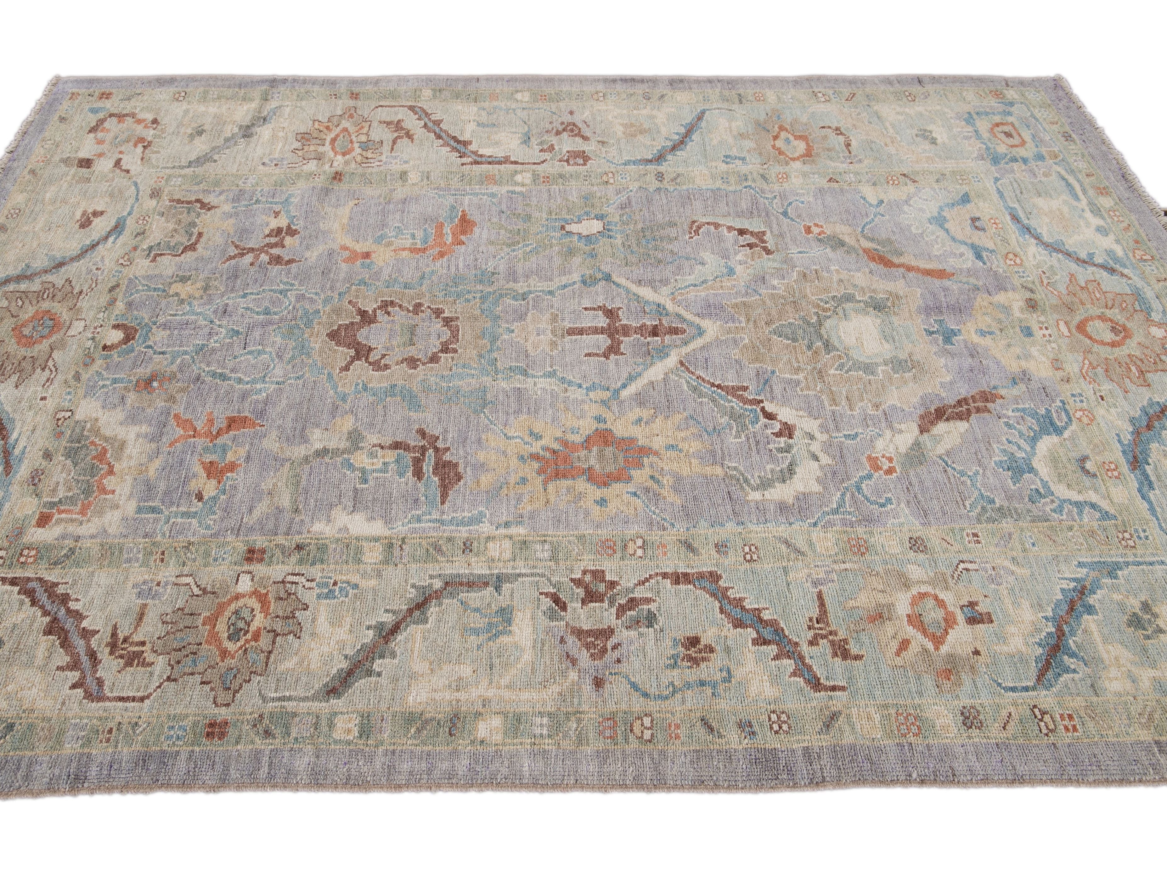 Modern Sultanabad Wool Rug 6 X 8