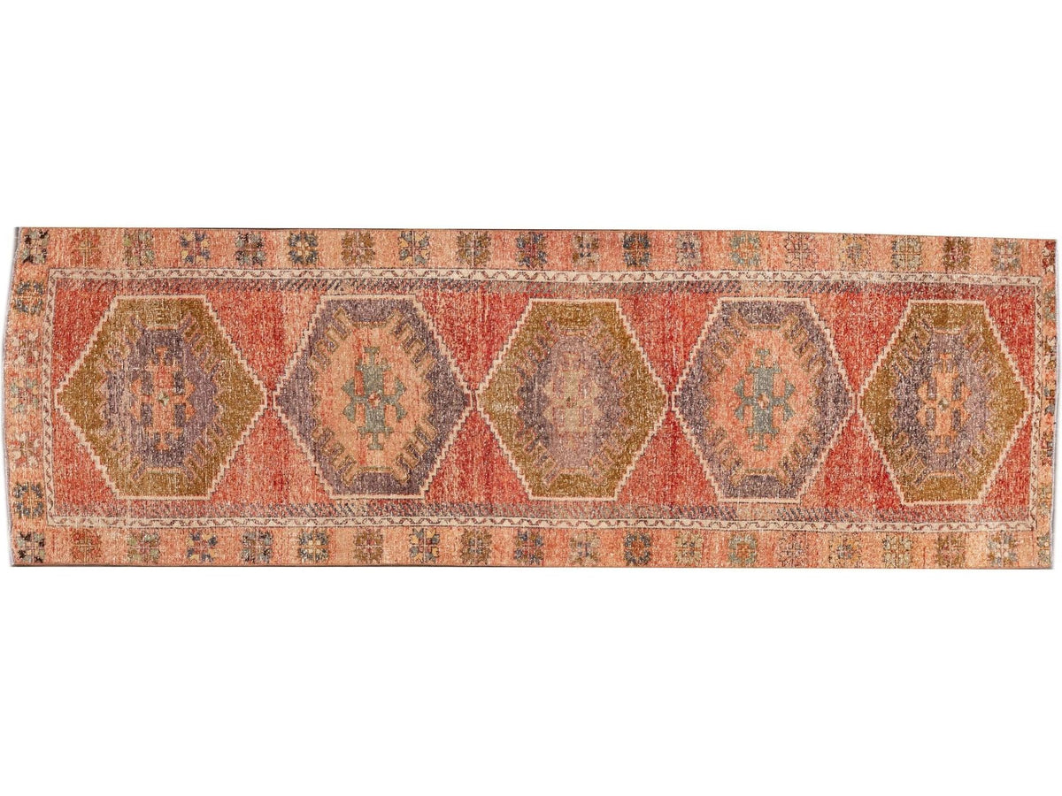 Mid 20th Century Vintage Anatolian Wool Runner Rug, 4' x 12'