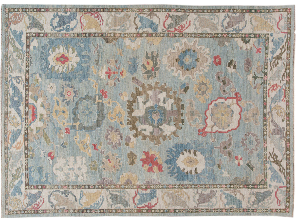Modern Sultanabad Wool Rug 10 X 14