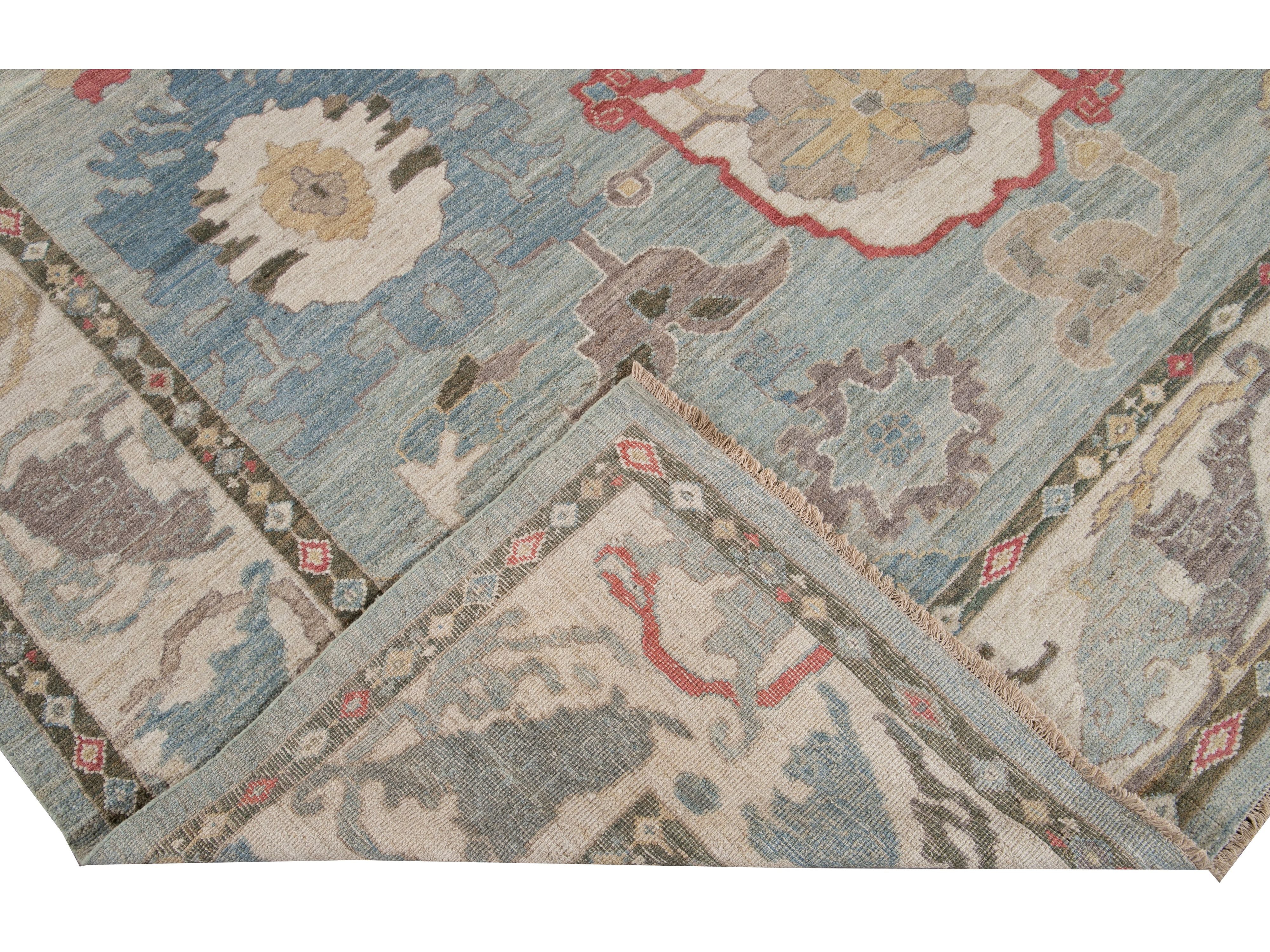 Modern Sultanabad Wool Rug 10 X 14