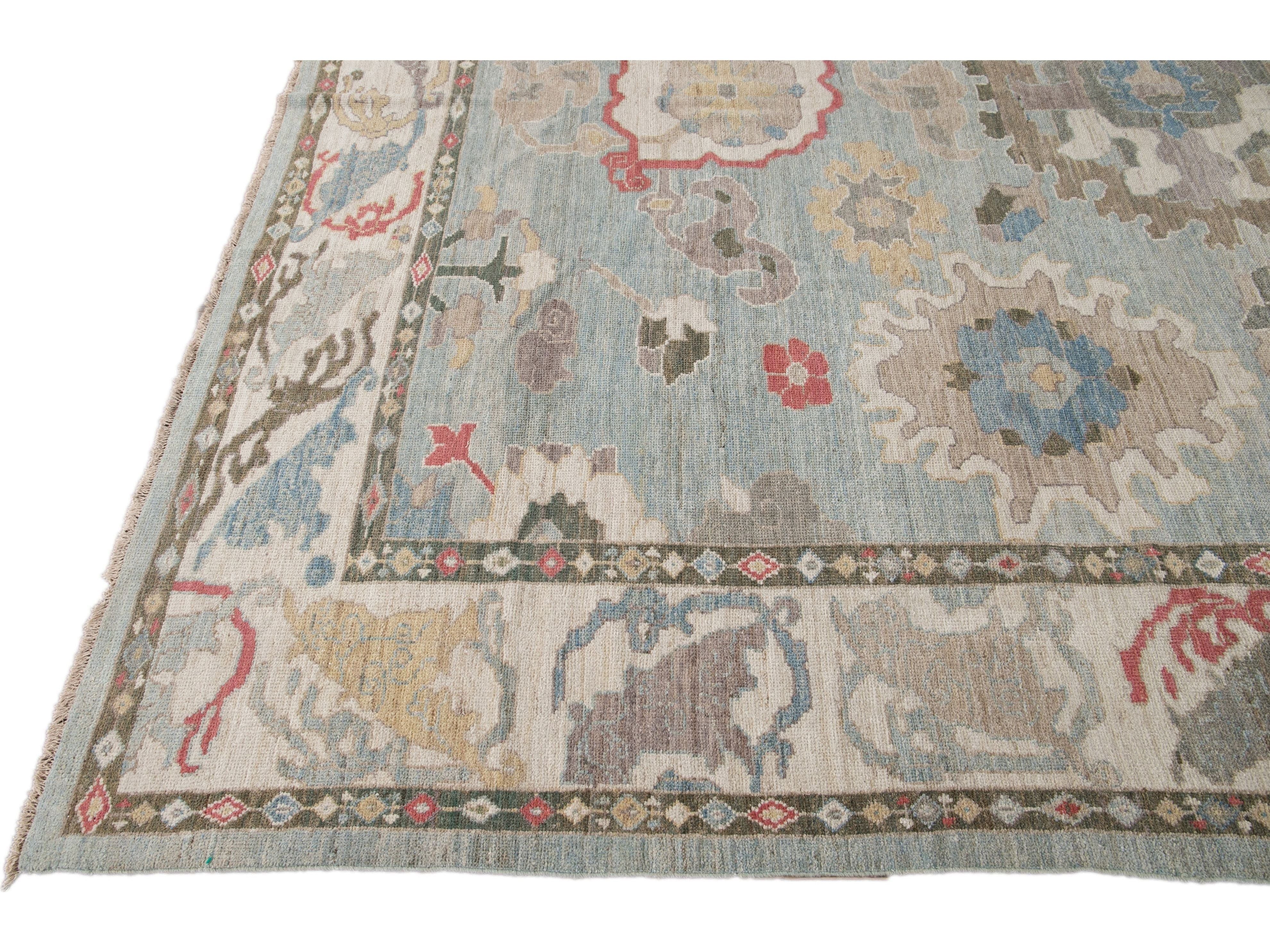 Modern Sultanabad Wool Rug 10 X 14