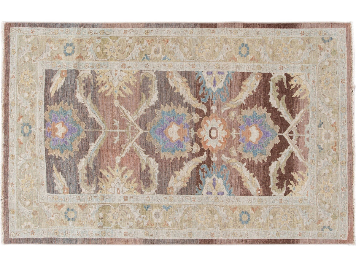 Modern Sultanabad Wool Rug 6 X 10