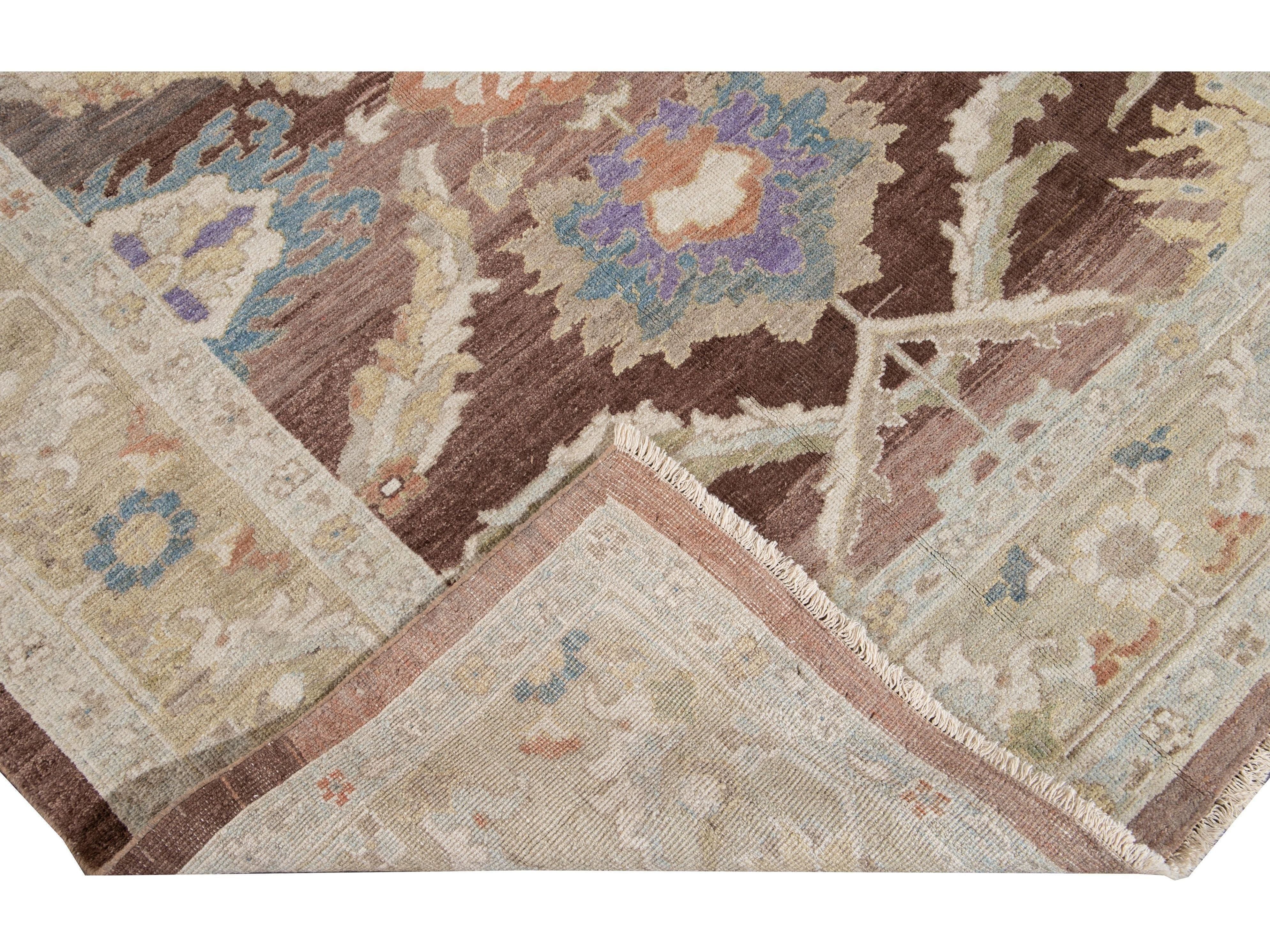 Modern Sultanabad Wool Rug 6 X 10