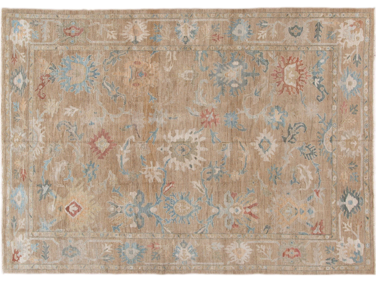 Modern Sultanabad Wool Rug 10 X 14