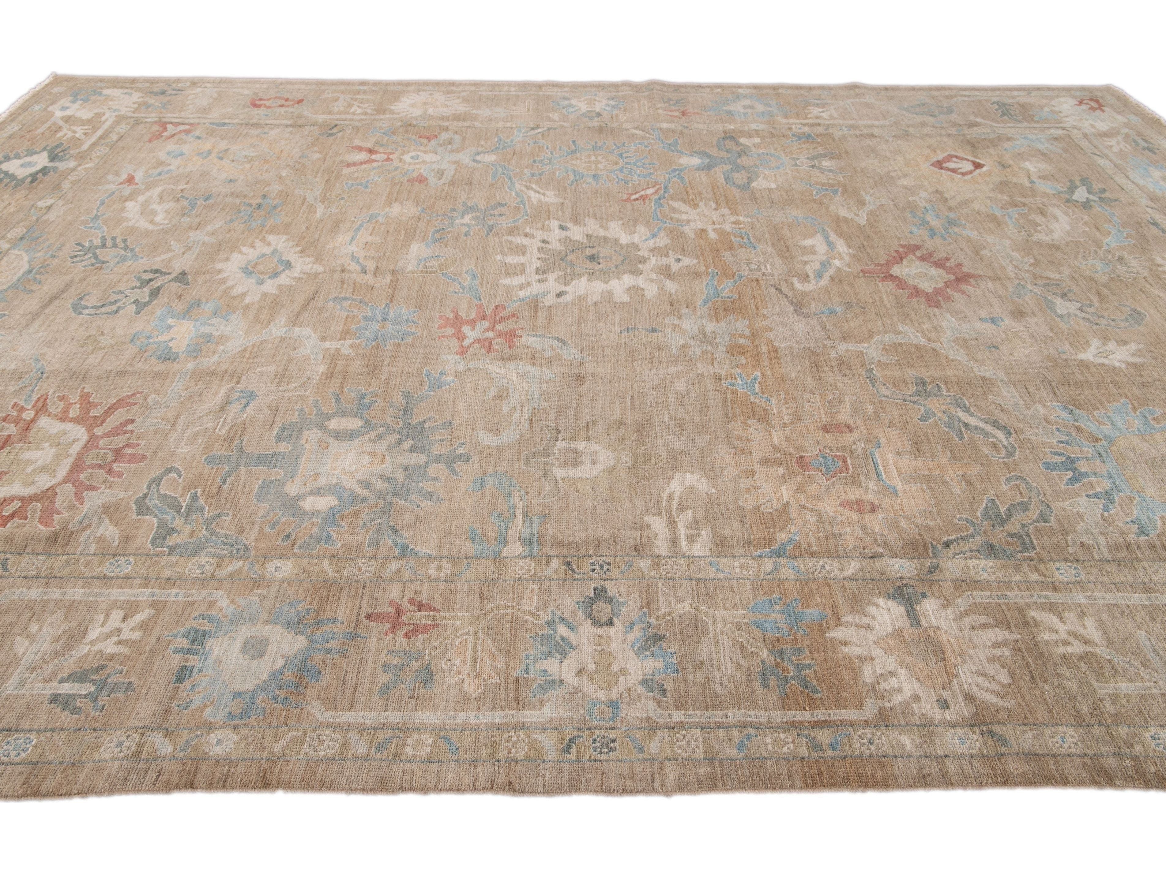Modern Sultanabad Wool Rug 10 X 14