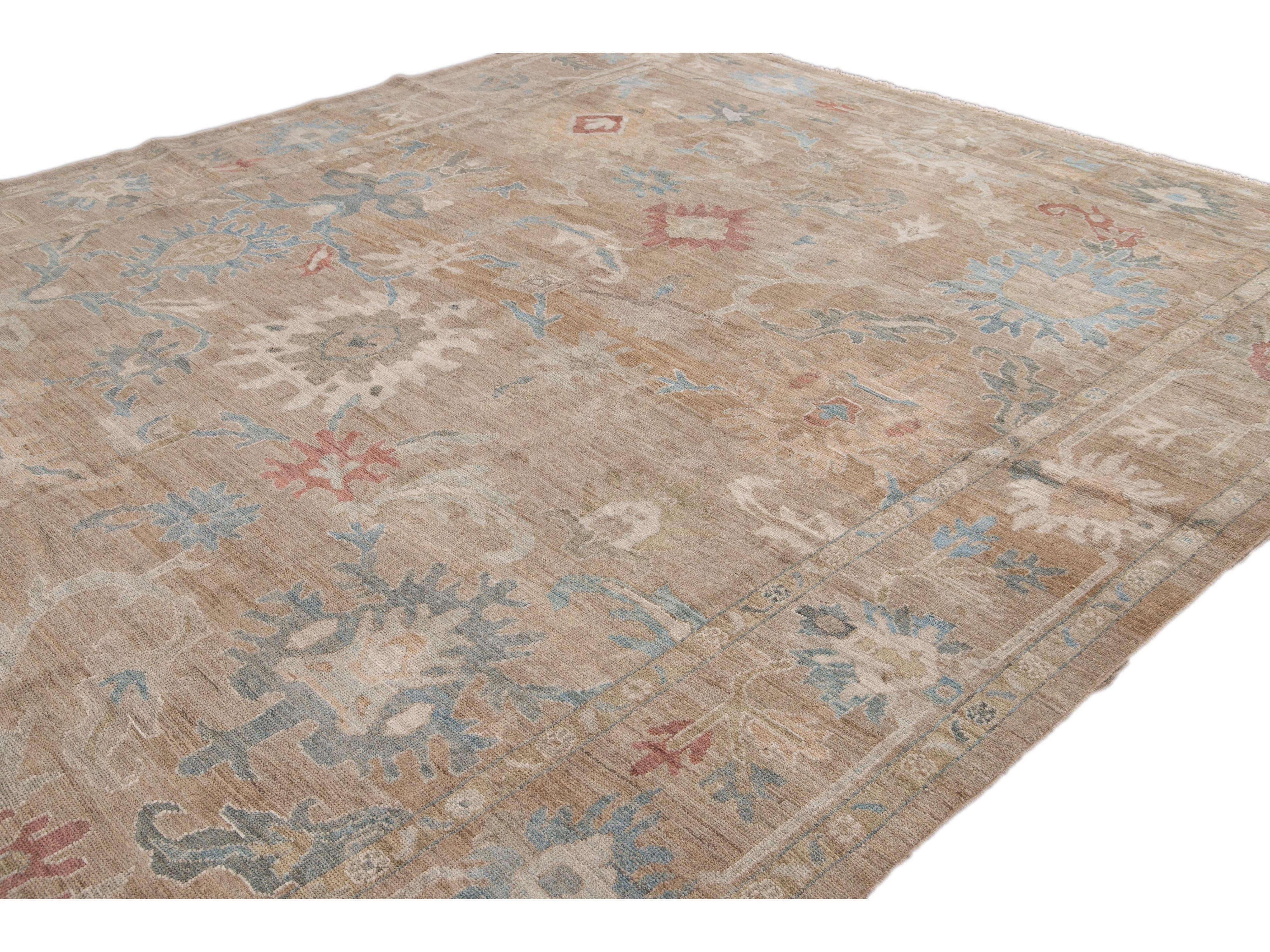 Modern Sultanabad Wool Rug 10 X 14