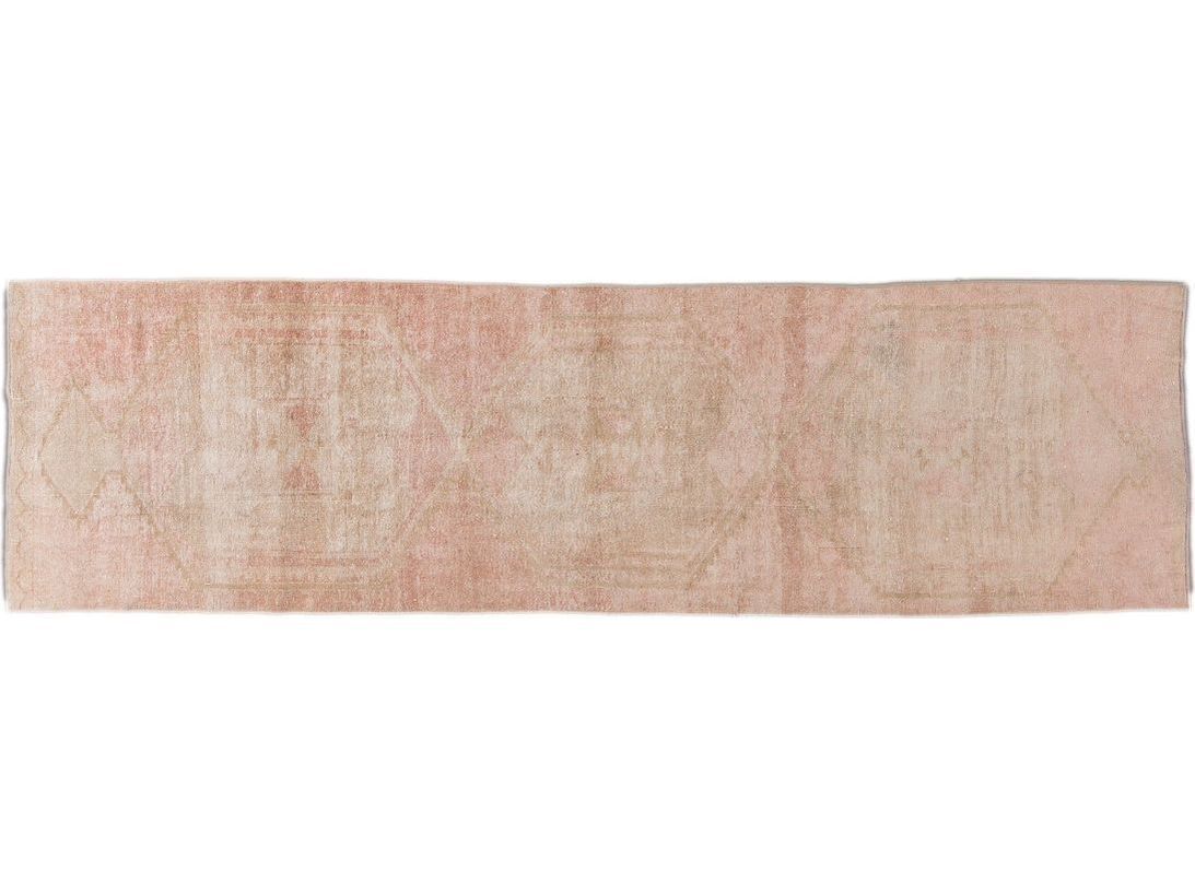 Vintage Turkish Wool Runner 3 X 12
