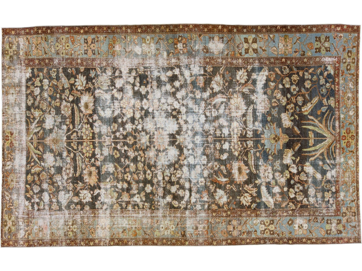 Antique Malayer Wool Rug 10 X 16
