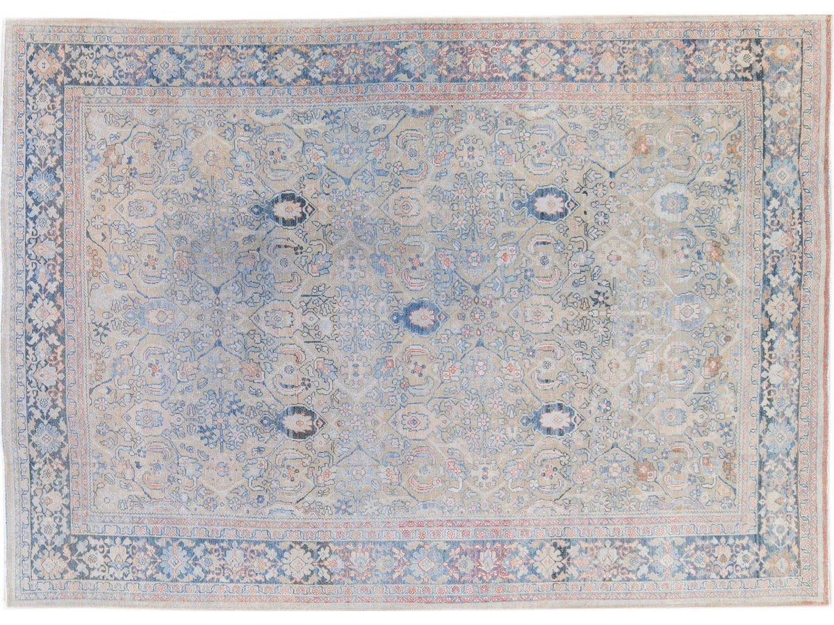 Antique Mahal Wool Rug 9 X 12