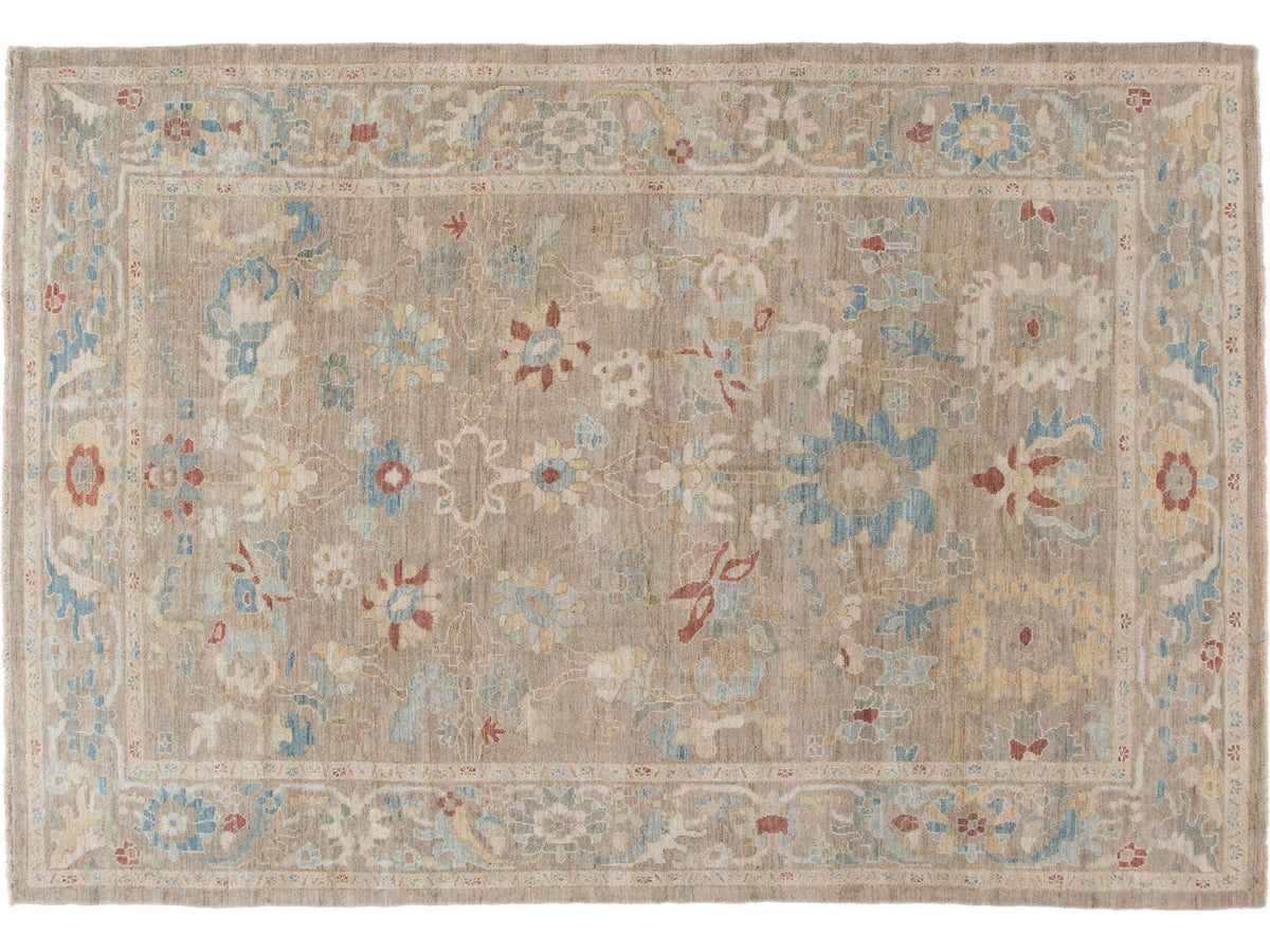 Modern Sultanabad Wool Rug 8 X 12