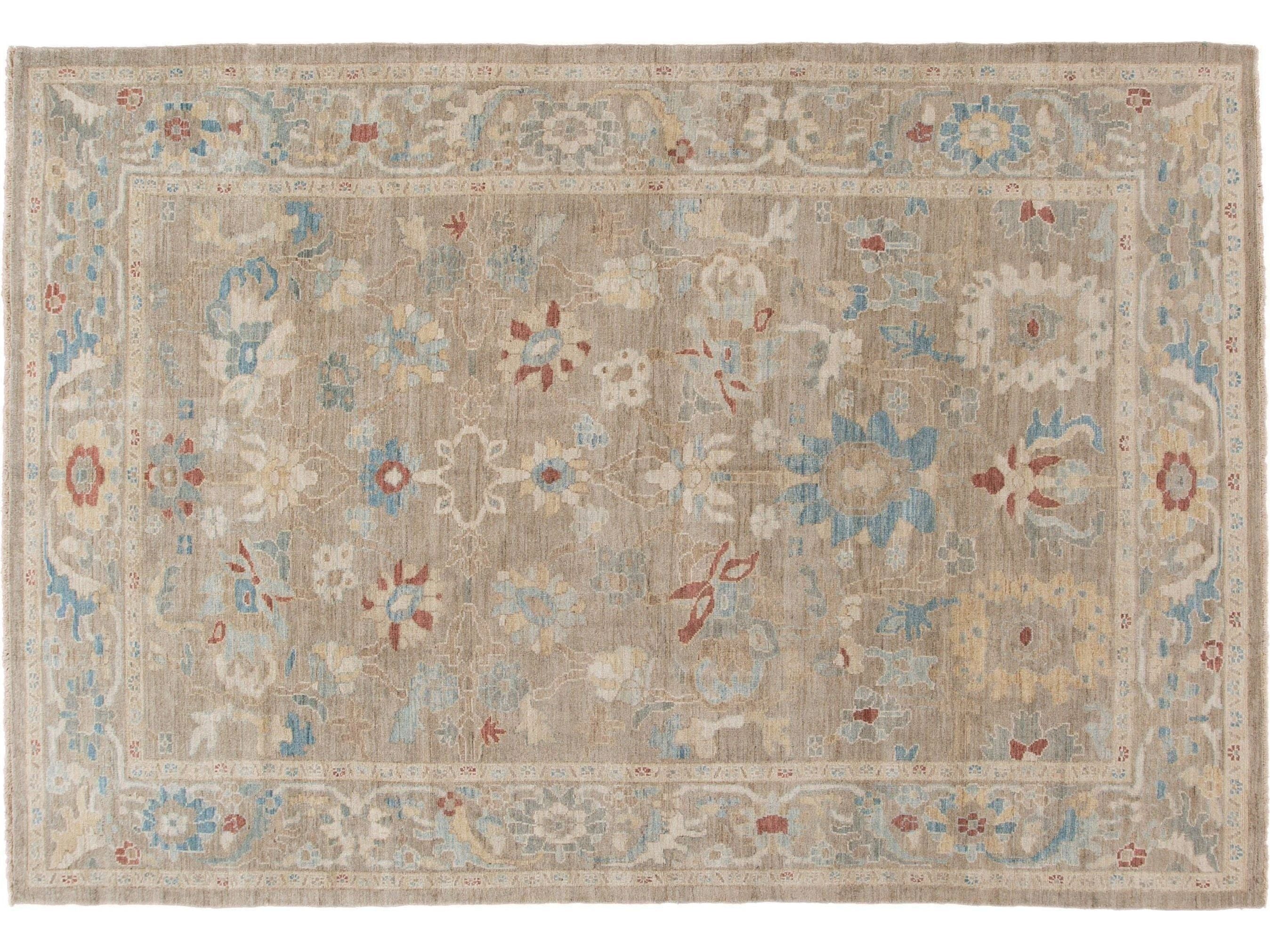 Modern Sultanabad Wool Rug 8 X 12