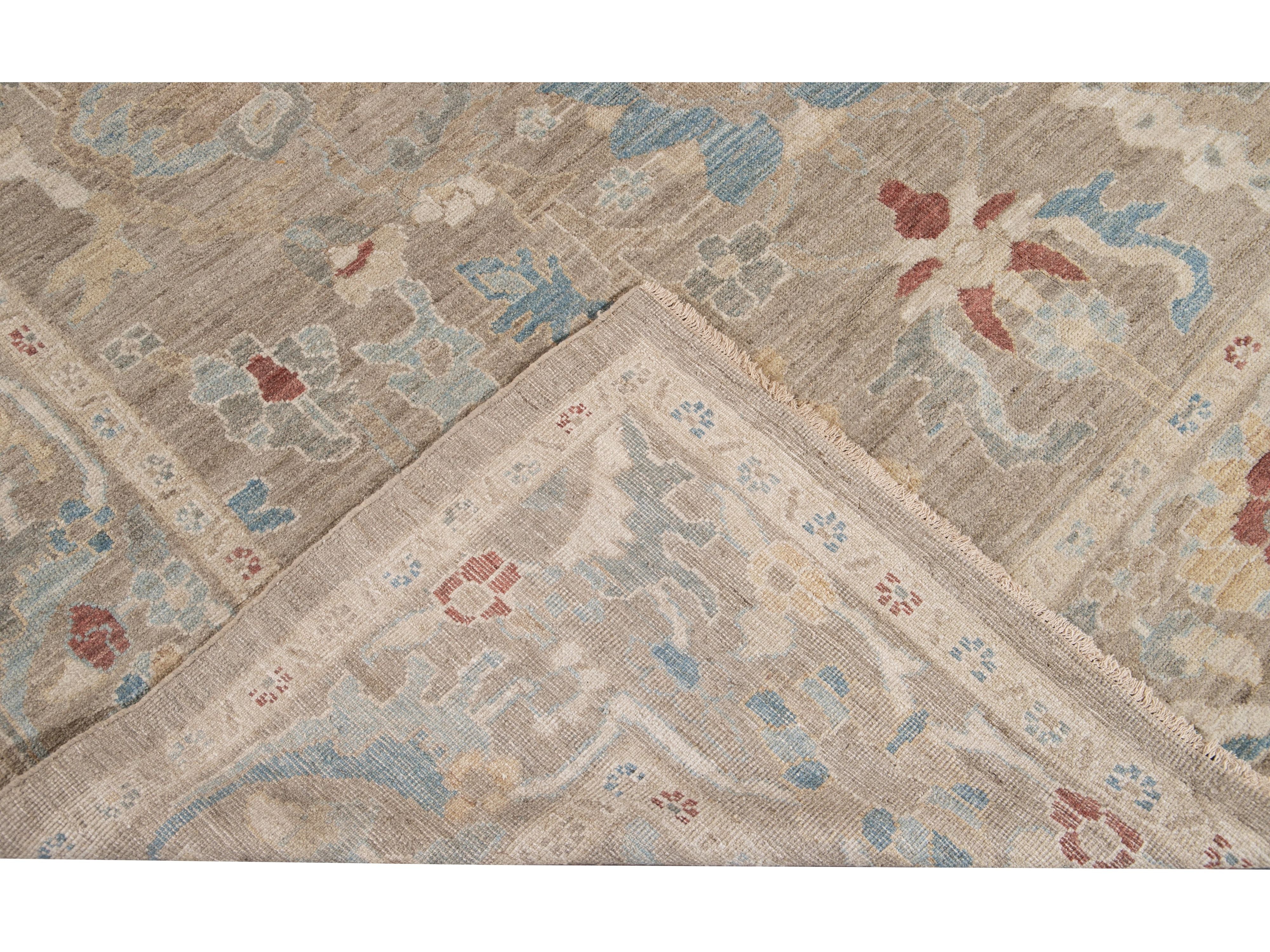 Modern Sultanabad Wool Rug 8 X 12