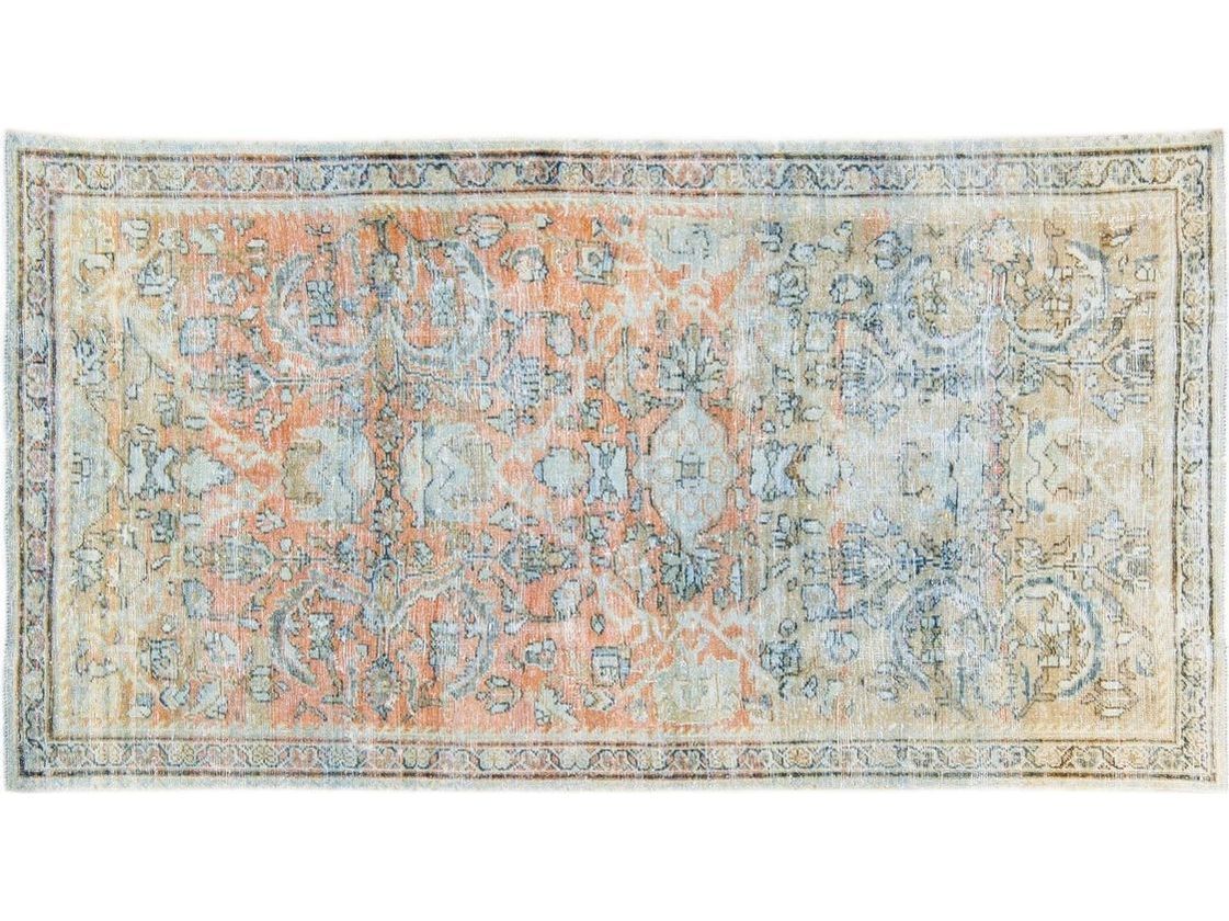 Antique Mahal Wool Rug 5 X 9