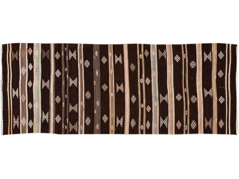 Vintage Kilim Wool Runner 3 X 9