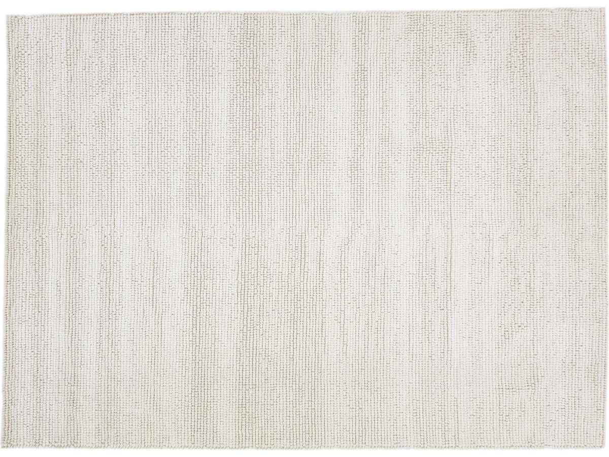 Modern Felted Wool Rug 10 X 14