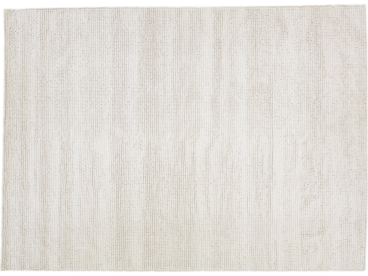 Modern Felted Wool Rug 10 X 14