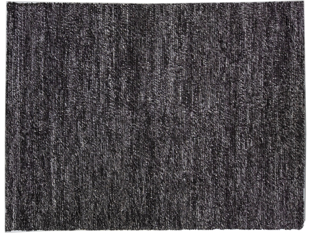 Modern Felted Wool Rug 9 X 12