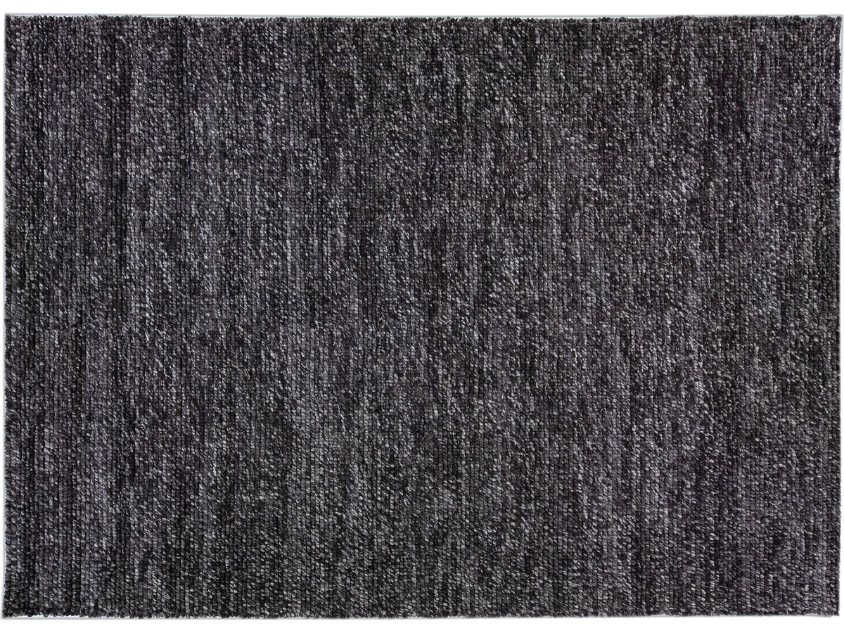 Modern Felted Wool Rug 10 X 14