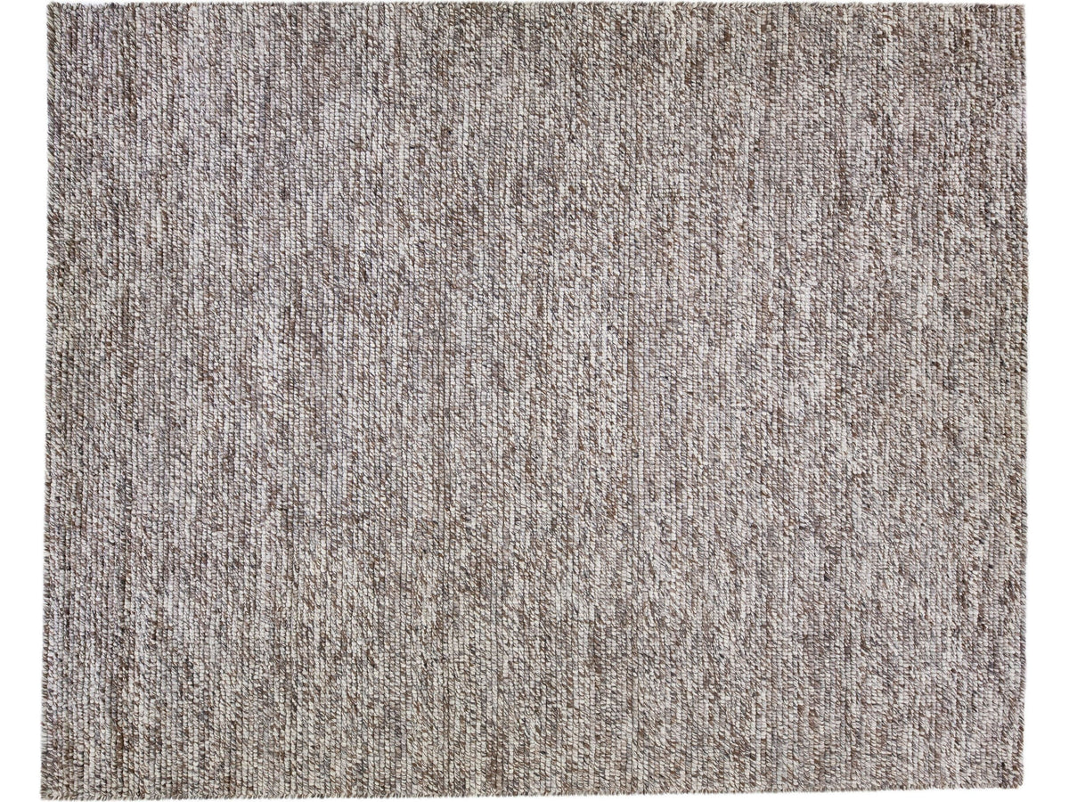 Modern Felted Wool Rug 12 X 15