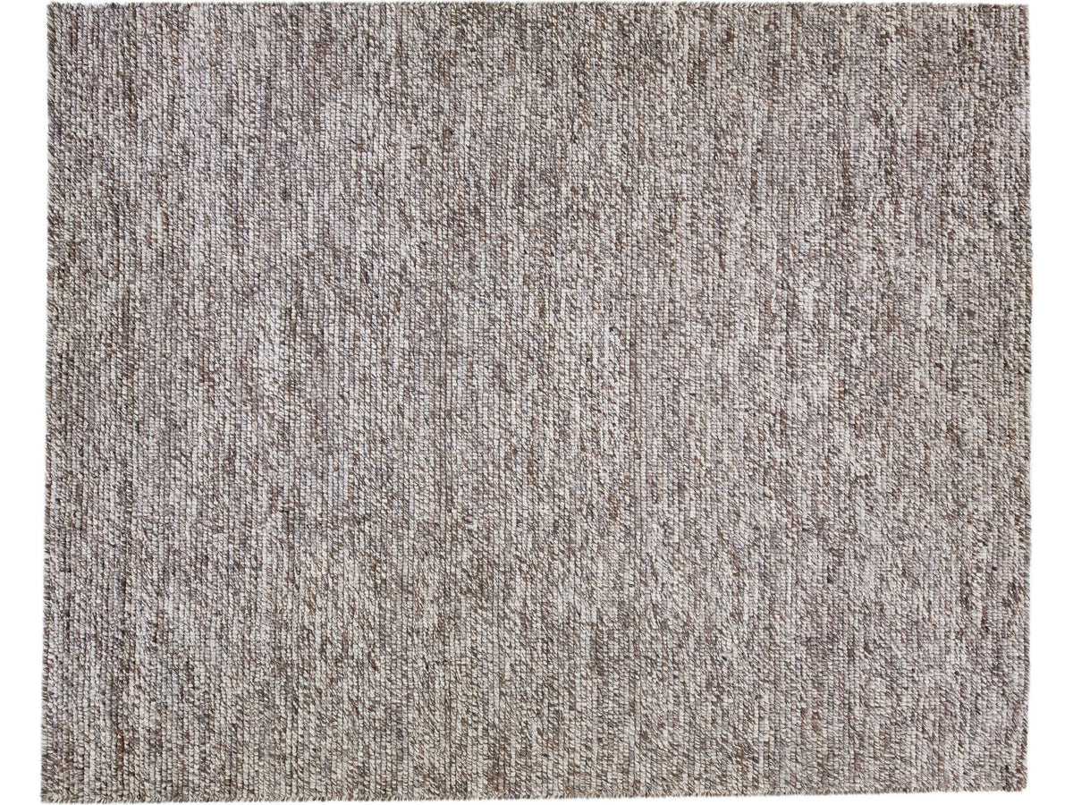 Modern Felted Wool Rug 12 X 15