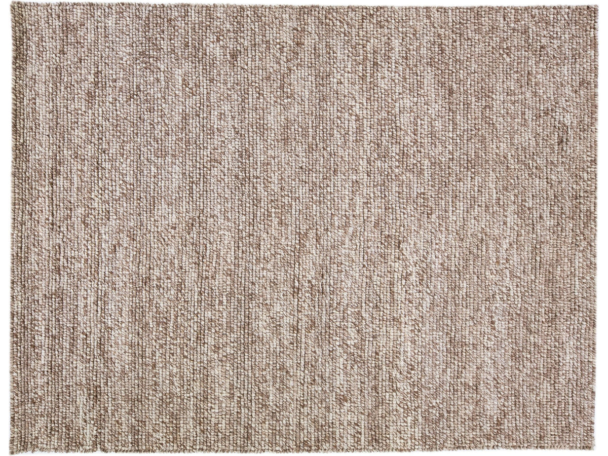 Modern Felted Wool Rug 9 X 12