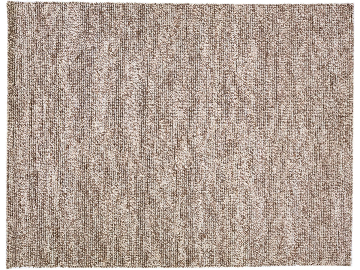 Modern Felted Wool Rug 9 X 12