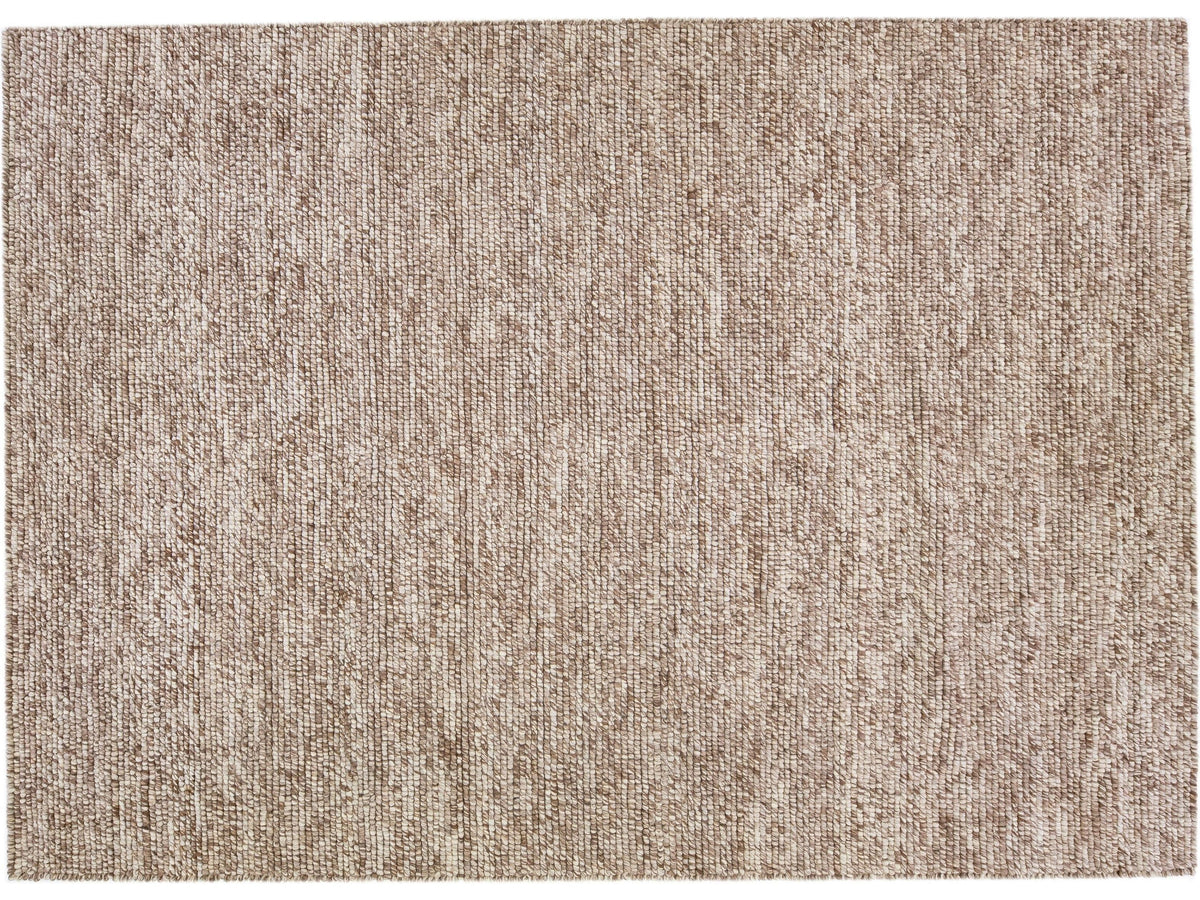 Modern Felted Wool Rug 10 X 14