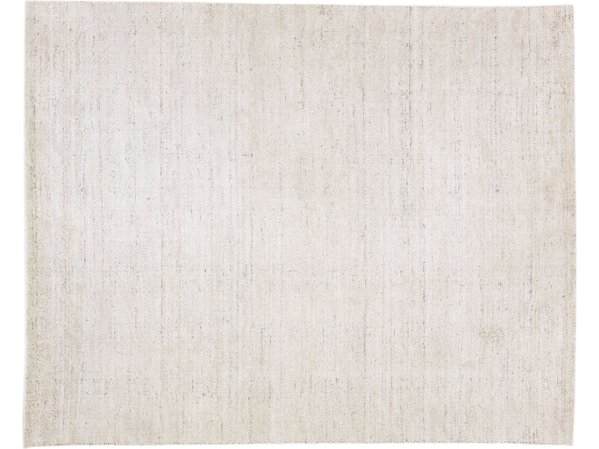 Modern Bamboo & Silk Groove Rug 8 X 10