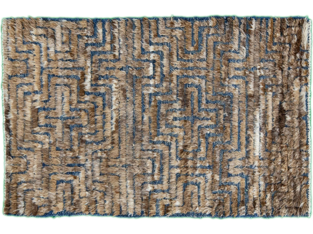 Modern Moroccan Wool Custom Rug