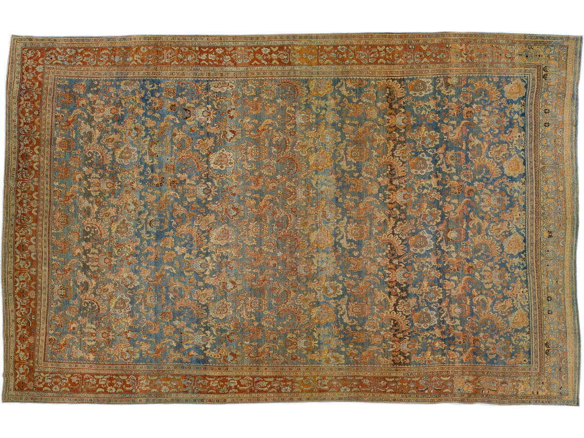 Antique Bidjar Wool Rug 12 X 19