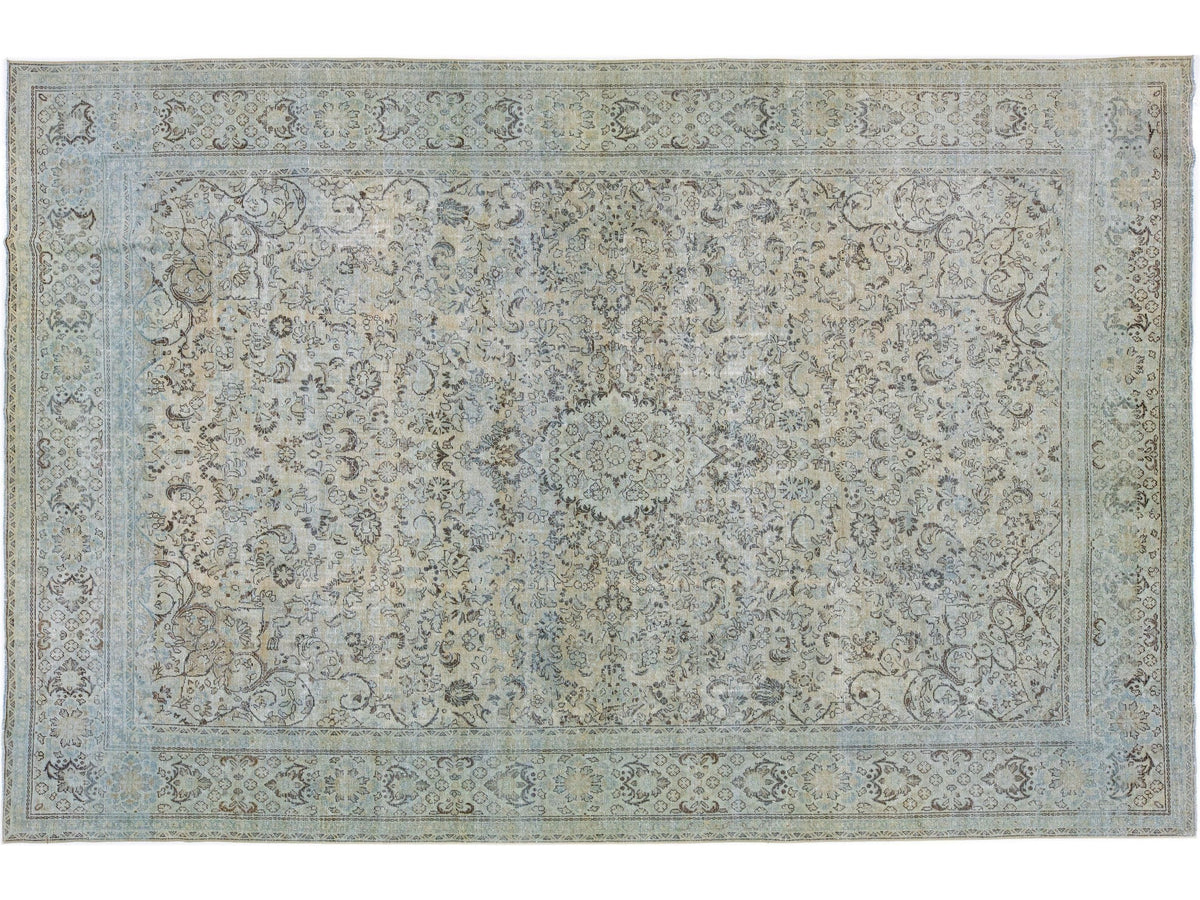 Vintage Mahal Wool Rug 10 X 15