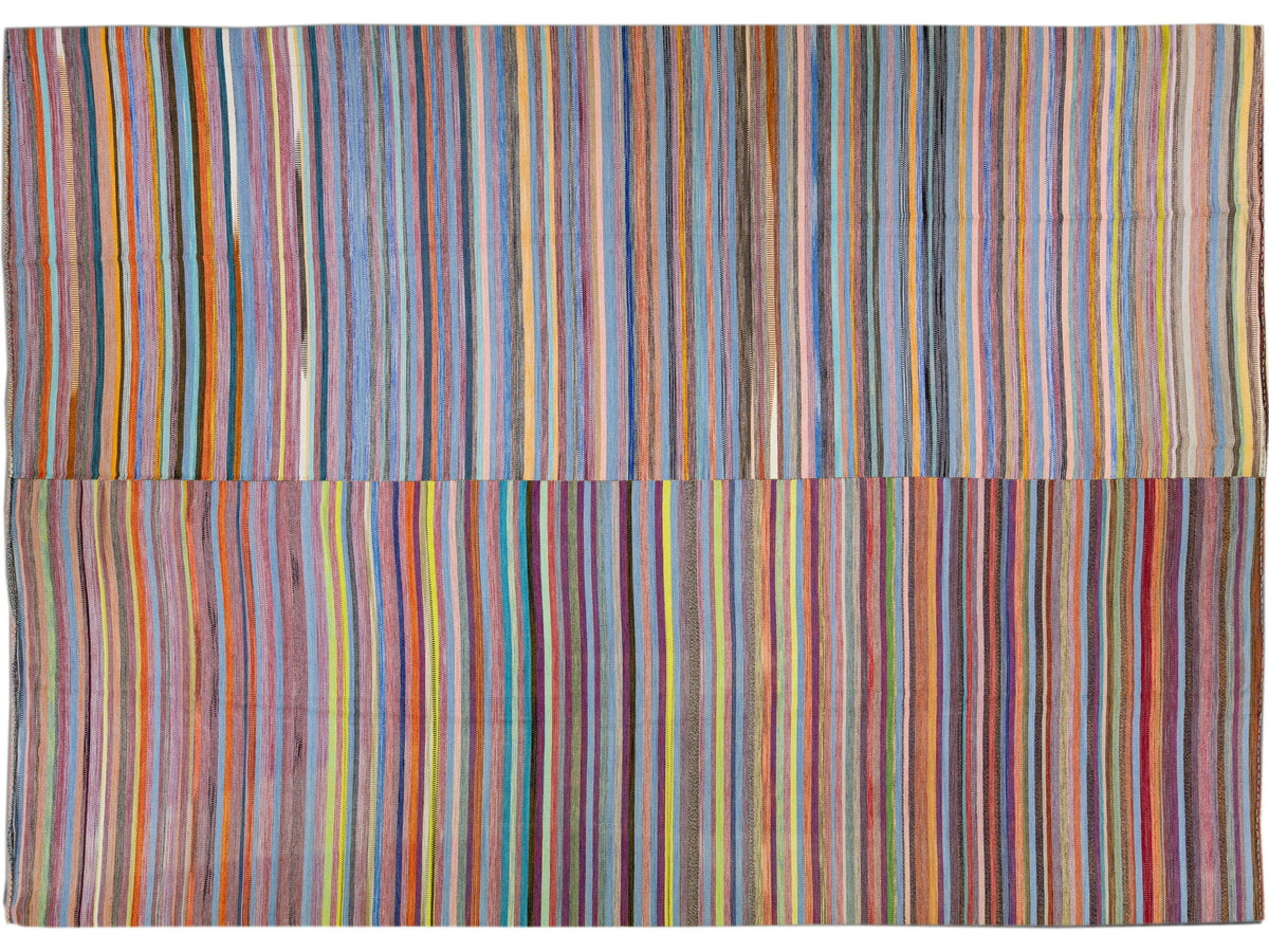 Modern Kilim Wool Rug 12 X 17
