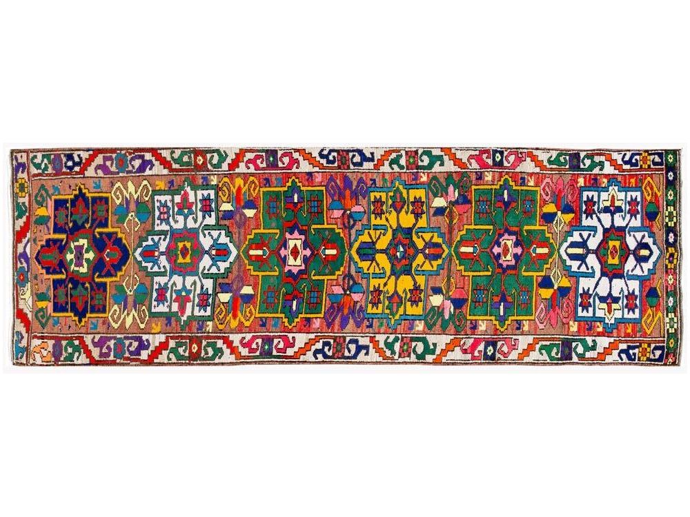 Mid-20th Century Vintage Turkish Wool Runner Rug 3 X 11