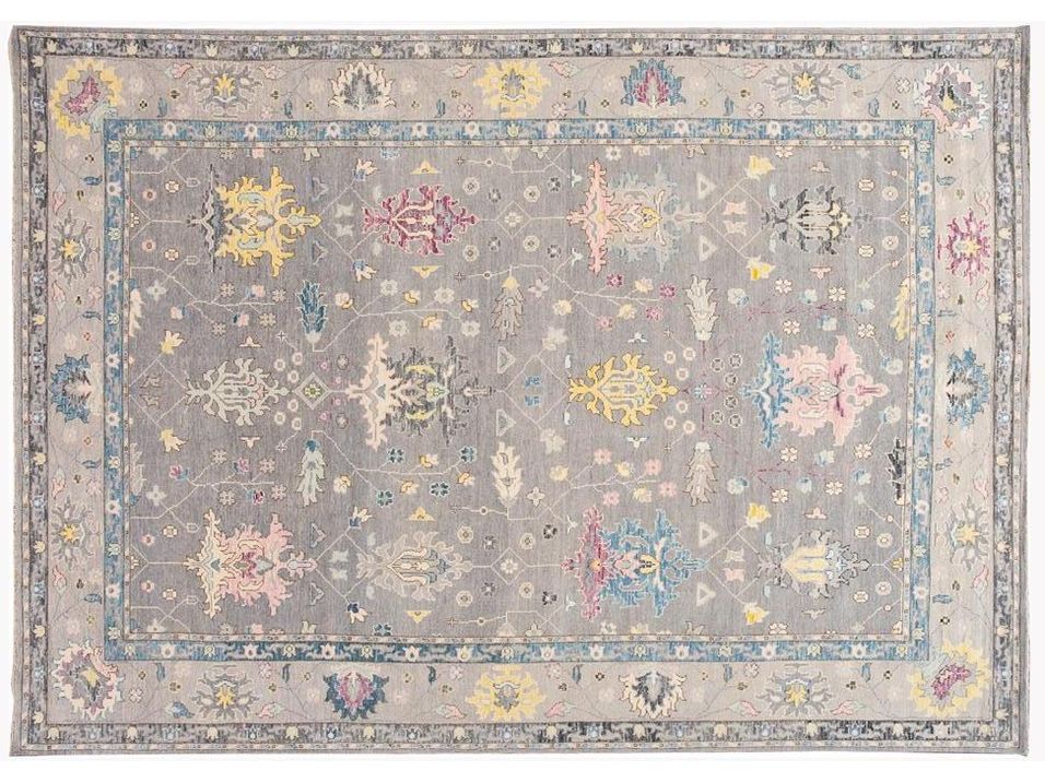 21st Century Contemporary Oushak Style Wool Rug 10 X 14