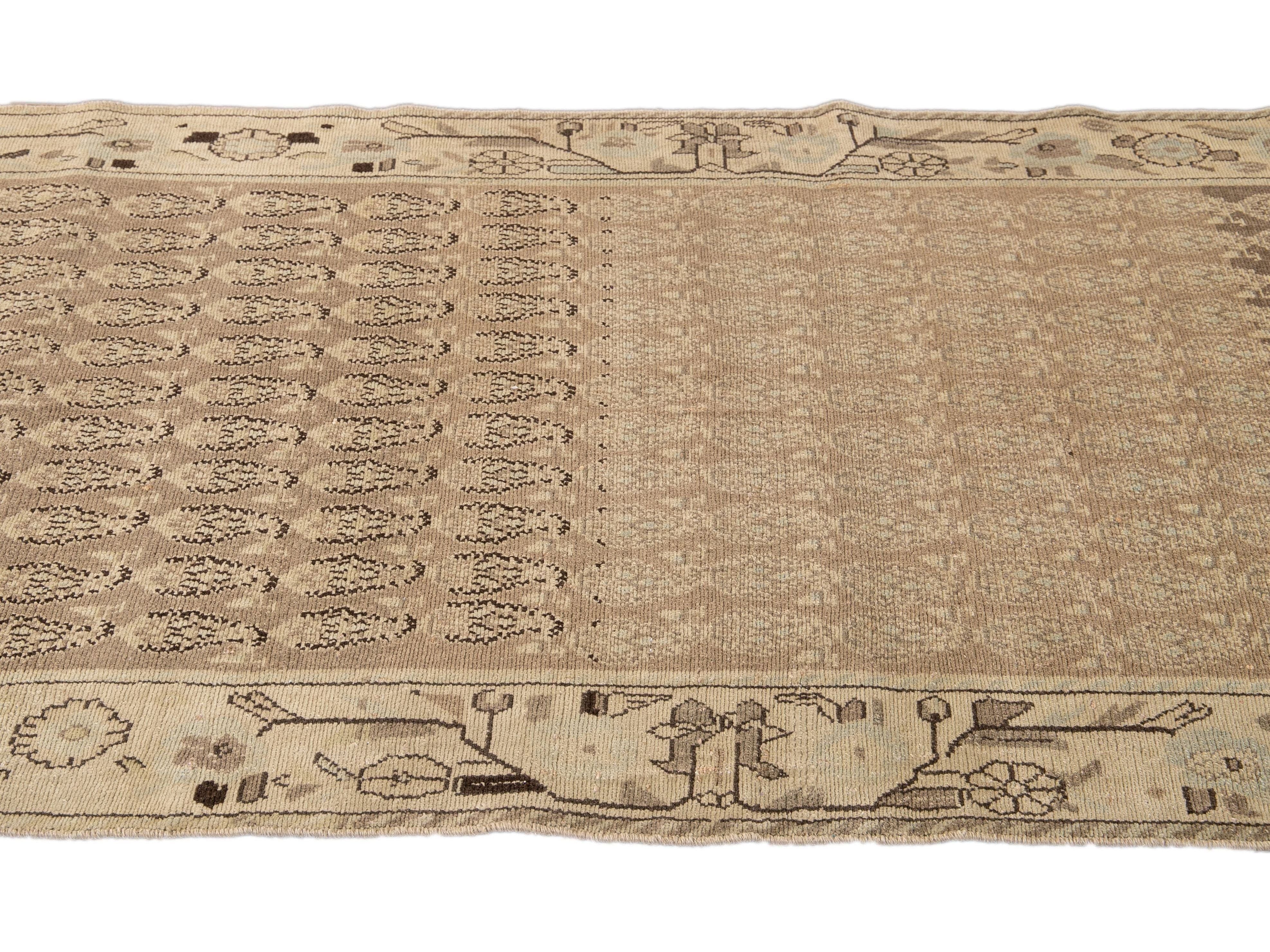 Antique Malayer Wool Runner 4 X 9